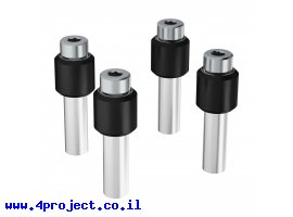 תמונה של מוצר גלגל V-Wheel לפרופיל goRAIL עם ספייסר מרכז 21.5 מ"מ - חבילה של 4
