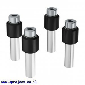 גלגל V-Wheel לפרופיל goRAIL עם ספייסר מרכז 21.5 מ"מ - חבילה של 4