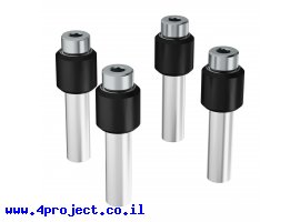 תמונה של מוצר גלגל V-Wheel לפרופיל goRAIL עם ספייסר מרכז 24 מ"מ - חבילה של 4