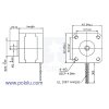 מנוע צעד 200 צעדים, 42.3x38 מ"מ, 2.8V/1.7A