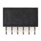 מחבר שורה נקבה - 1x6 שוכב - להלחמת SMD