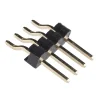 מחבר שורה זכר - 1x4 שוכב - להלחמת SMD
