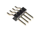תמונה של מוצר מחבר שורה זכר - 1x4 שוכב - להלחמת SMD