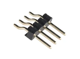 תמונה של מוצר מחבר שורה זכר - 1x4 שוכב - להלחמת SMD