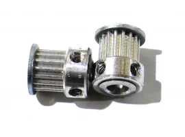 תמונה של מוצר גלגלת רצועת תזמון GT2 6mm לציר 6.35 מ"מ - 16 שיניים