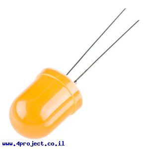 לד 10 מ"מ בסיסי - כתום