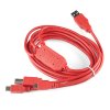 כבל USB תלת ראשי - עם HUB