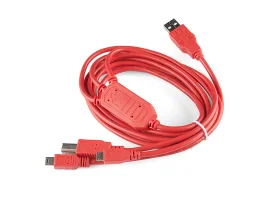 תמונה של מוצר כבל USB תלת ראשי - עם HUB