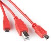 כבל USB תלת ראשי - עם HUB
