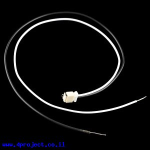 מחבר JST-SH 2-pin עם חוטים