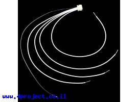 תמונה של מוצר מחבר JST-SH 5-pin עם חוטים