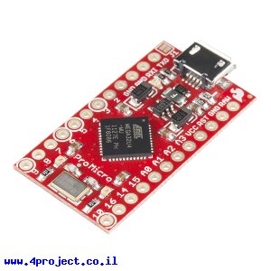 כרטיס פיתוח תואם Arduino Pro Micro 3.3V/8MHz