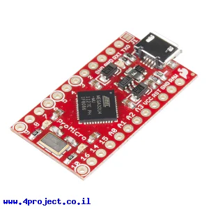 כרטיס פיתוח תואם Arduino Pro Micro 3.3V/8MHz