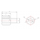 ספייסר פליז זכר/נקבה M4 - אורך 8+6 מ"מ - חבילה של 10