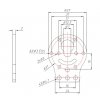 מחזיק מנוע DC בקוטר 37 מ"מ - דגם A - זוג