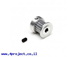 תמונה של מוצר גלגלת רצועת תזמון MXL 6mm לציר 4 מ"מ - 18 שיניים
