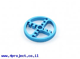 תמונה של מוצר גלגלת רצועת תזמון MXL 6mm לציר 8 מ"מ - 90 שיניים - אלומיניום