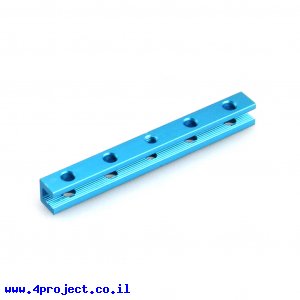 פרופיל אלומיניום 8x8 מ"מ עם הברגה באמצע - אורך 80 מ"מ