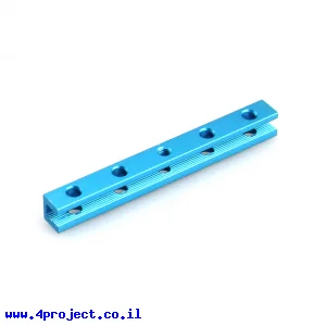 פרופיל אלומיניום 8x8 מ"מ עם הברגה באמצע - אורך 80 מ"מ