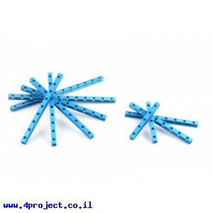 פרופיל אלומיניום 8x8 מ"מ - ערכה של 10 יחידות 5 סוגים