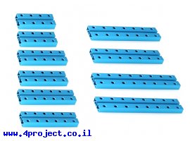 תמונה של מוצר פרופיל אלומיניום 8x24 מ"מ - ערכה של 10 יחידות 5 סוגים קצרים - דגם קודם