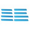 פרופיל אלומיניום 8x24 מ"מ - ערכה של 8 יחידות 4 סוגים בינוניים  - דגם קודם