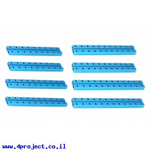 פרופיל אלומיניום 8x24 מ"מ - ערכה של 8 יחידות 4 סוגים בינוניים  - דגם קודם
