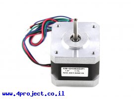 תמונה של מוצר מנוע צעד 200 צעדים, 42x42 מ"מ, 12V/1.7A