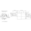 מנוע 37Dx53L מהירות 50rpm @ 12V - ערכת התחברות