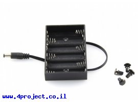 תמונה של מוצר בית סוללה - 6xAA עם מחבר עגול