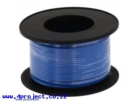תמונה של מוצר חוט רב גידי גמיש - AWG30 - כחול - 30 מטר