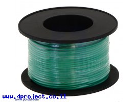 תמונה של מוצר חוט רב גידי גמיש - AWG30 - ירוק - 30 מטר