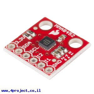 חיישן תאוצה שלושה צירים +/- 2g, 4g, 8g דגם MMA8452Q