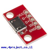 כרטיסון עם מחבר USB MicroB נקבה - SparkFun