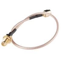 כבל מתאם RP-SMA זכר ל-RP-SMA נקבה - 25 ס"מ