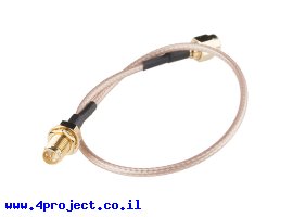 תמונה של מוצר כבל מתאם RP-SMA זכר ל-RP-SMA נקבה - 25 ס"מ