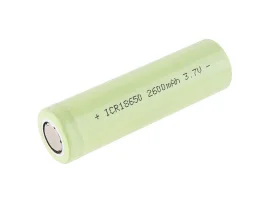 תמונה של מוצר סוללה 18650- LiPoly 3.7V/2600mAh/1C