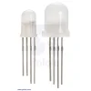 לד 5 מ"מ RGB מט עם דוחף זרם WS2811 - חבילה של 10