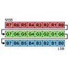 לד 5 מ"מ RGB מט עם דוחף זרם WS2811 - חבילה של 10