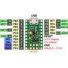כרטיס פיתוח תואם Arduino A-Star 32U4 Micro
