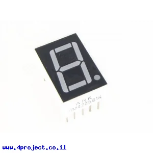7Segment ירוק, 14 מ"מ, אנודה משותפת