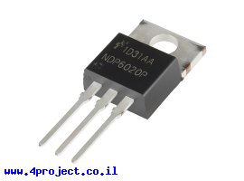 תמונה של מוצר טרנזיסטור NDP6020P - P-Channel MOSFET 20V 24A עם Vgs-th נמוך