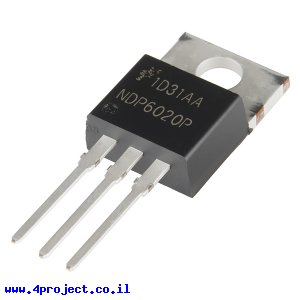 טרנזיסטור NDP6020P - P-Channel MOSFET 20V 24A עם Vgs-th נמוך
