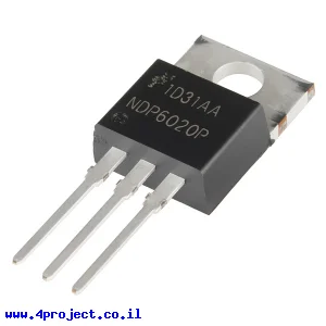 טרנזיסטור NDP6020P - P-Channel MOSFET 20V 24A עם Vgs-th נמוך