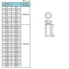 ספייסר פלסטיק 4.2/7 מ"מ - אורך 15 מ"מ