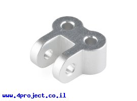 תמונה של מוצר חיבור 90 מעלות כפול - חורים ללא הברגה