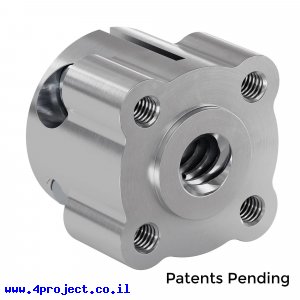 רכזת Hyper לתבנית חורים 16 מ"מ לבורג הנעה 8mm/8mm (goBILDA)