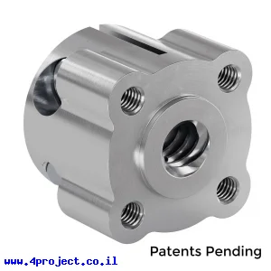 רכזת Hyper לתבנית חורים 16 מ"מ לבורג הנעה 8mm/8mm (goBILDA)