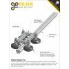גלגל W-Wheel לפרופיל goRAIL עם ספייסר מרכז 13 מ"מ - חבילה של 4