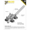 גלגל W-Wheel לפרופיל goRAIL עם ספייסר מרכז 13 מ"מ - חבילה של 4